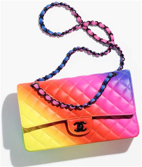 chanel rainbow flap bag|chanel flap bag price euro.